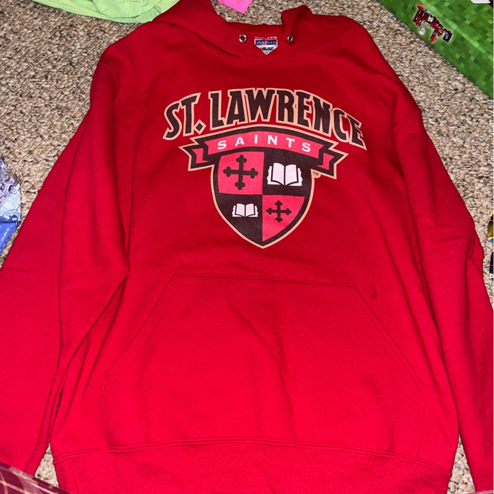 St. Lawrence University Red Hoodie in Size S
